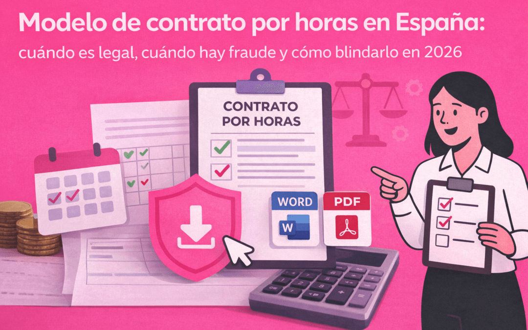 Modelo de contrato por horas en España: cuándo es legal, cuándo hay fraude y cómo blindarlo en 2026